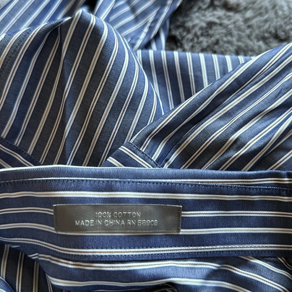 Daniel Cremieux striped button-down long-sleeve new cotton shirt size L - Picture 5 of 11